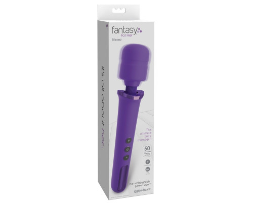 Заказать Фиолетовый вибромассажер Rechargeable Power Wand