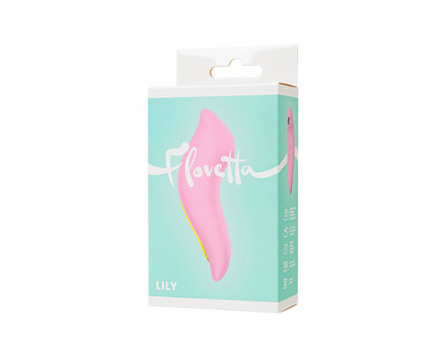 Розовый вакуумный стимулятор Lily
