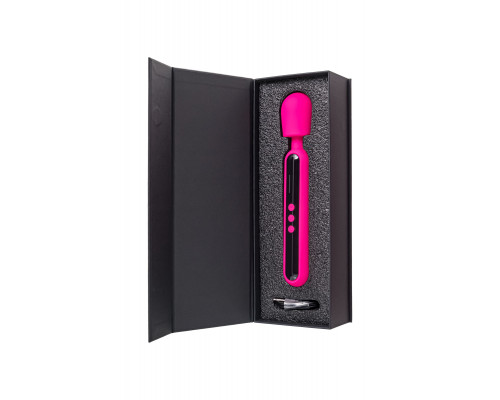 Ярко-розовый wand-вибратор Mashr - 23,5 см.