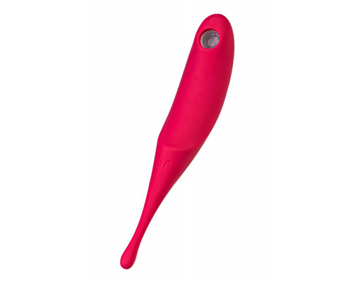 Заказать Красный вакуум-волновой стимулятор клитора Satisfyer Twirling Pro