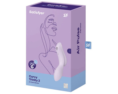 Заказать Сиреневый вибромассажер с вакуумной стимуляцией Curvy Trinity 2 Заказать Сиреневый вибромассажер с вакуумной стимуляцией Curvy Trinity 2