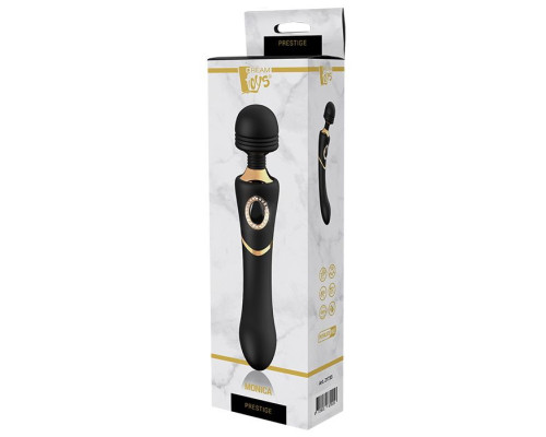 Черный жезловый вибратор MONICA - 24,1 см.