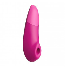 Розовый бесконтактный клиторальный стимулятор Womanizer Enhance с вибрацией