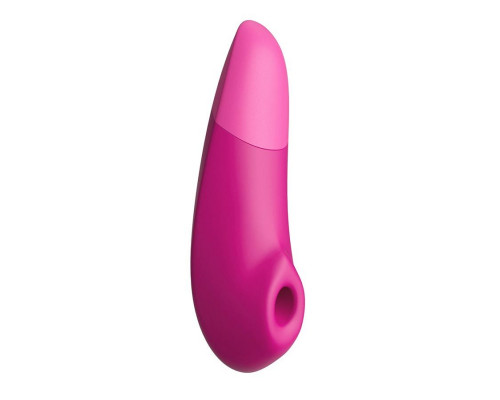 Розовый бесконтактный клиторальный стимулятор Womanizer Enhance с вибрацией