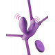 Заказать Фиолетовый пояс с вибровкладкой Ultimate G-Spot Butterfly Strap-On