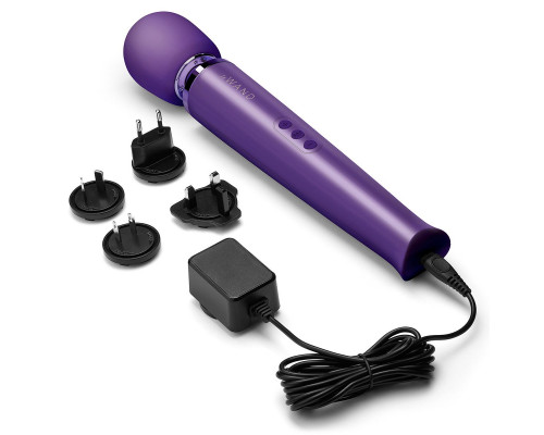 Заказать Фиолетовый вибратор Le Wand Rechargeable Vibrating Massager - 34 см.