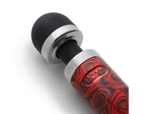 Заказать Красно-черный жезловый вибратор Doxy Die Cast 3 с розами