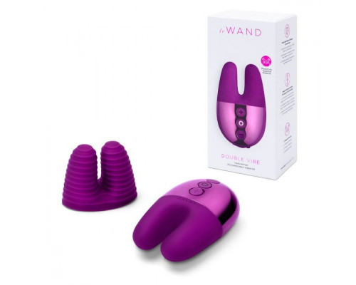 Заказать Фиолетовый вибратор с ушками Le Wand Double Vibe