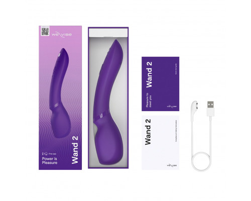 Заказать Фиолетовый жезловый вибратор We-Vibe Wand 2 - 27,3 см.