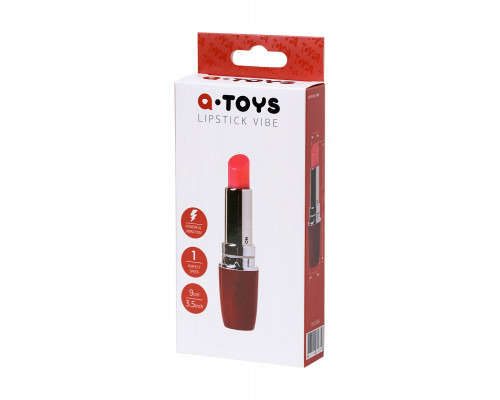 Заказать Красный мини-вибратор в форме губной помады Lipstick Vibe