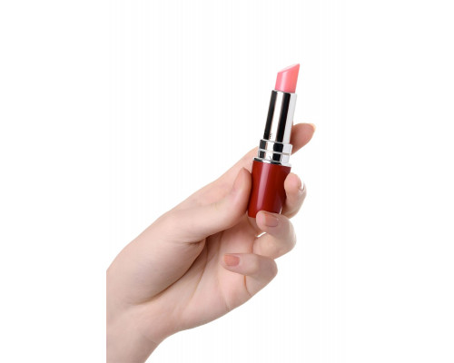 Заказать Красный мини-вибратор в форме губной помады Lipstick Vibe
