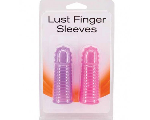 Заказать Набор из 2 насадок на пальцы Lust Finger Sleeves