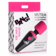 Заказать Розово-черный мини-вибромассажер 10X Vibrating Mini Silicone Wand