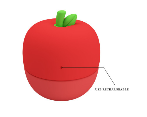 Заказать Красный клиторальный стимулятор в форме яблочка Apple Secret