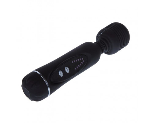 Заказать Черный вибромассажер со сменными насадками Power Wand - 20,5 см. Заказать Черный вибромассажер со сменными насадками Power Wand - 20,5 см.
