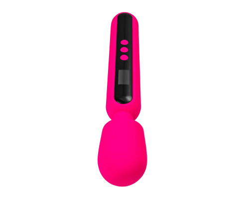 Ярко-розовый wand-вибратор Mashr - 23,5 см.