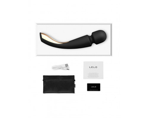 Заказать Черный вибромассажёр Lelo Smart Wand 2 Large - 30,4 см.