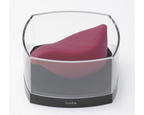 Бордовый клиторальный стимулятор IROHA TORI