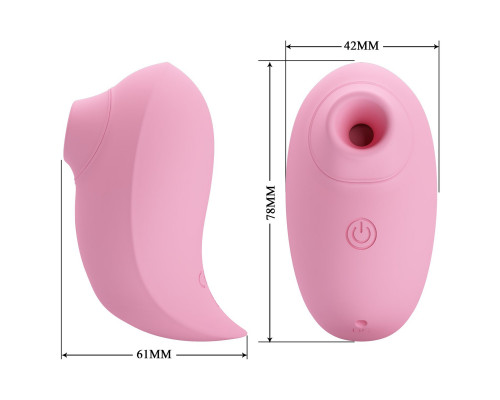 Розовый стимулятор клитора Inhale Bird