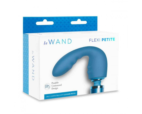 Заказать Синяя насадка Flexi для вибратора Le Wand Petite
