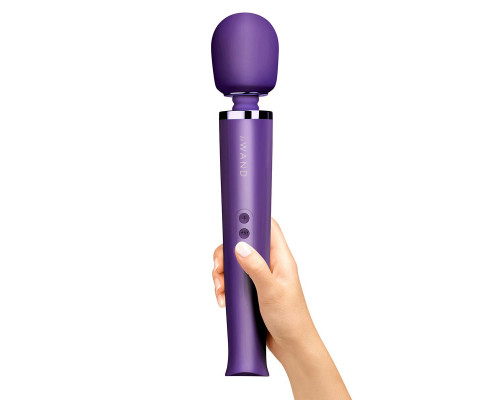 Заказать Фиолетовый вибратор Le Wand Rechargeable Vibrating Massager - 34 см.