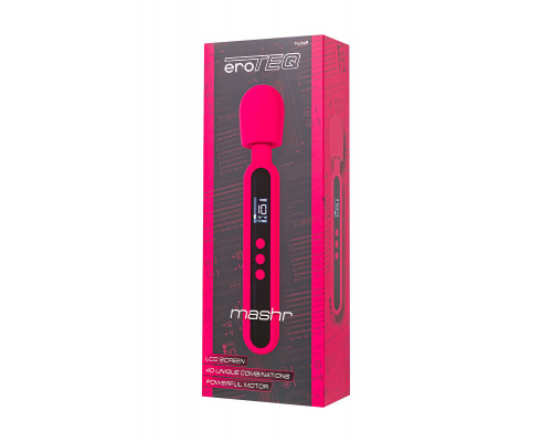 Ярко-розовый wand-вибратор Mashr - 23,5 см.