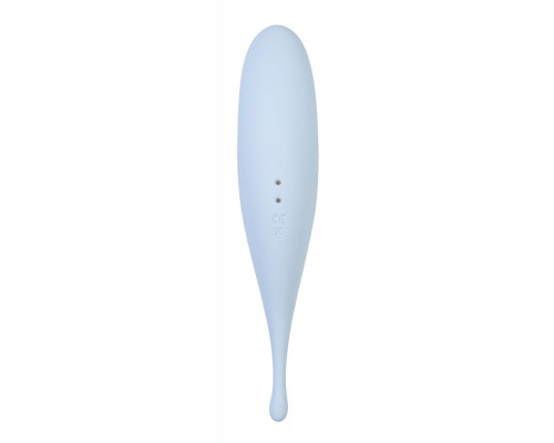Заказать Голубой вакуум-волновой стимулятор клитора Satisfyer Twirling Pro