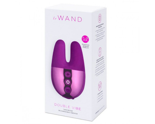 Заказать Фиолетовый вибратор с ушками Le Wand Double Vibe
