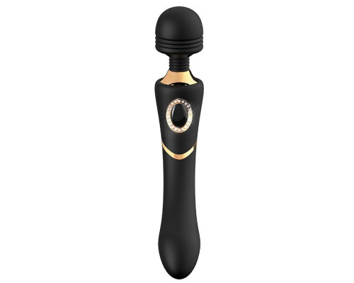 Черный жезловый вибратор MONICA - 24,1 см.