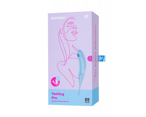 Заказать Голубой вакуум-волновой стимулятор клитора Satisfyer Twirling Pro