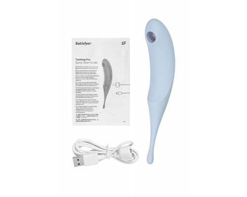 Заказать Голубой вакуум-волновой стимулятор клитора Satisfyer Twirling Pro