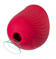 Красный вакуум-волновой стимулятор клитора Birdie