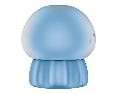 Голубой вакуумный стимулятор клитора в форме медузы Satisfyer Jelly-cious