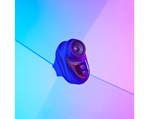 Заказать Синий клиторальный стимулятор на палец Kisscool