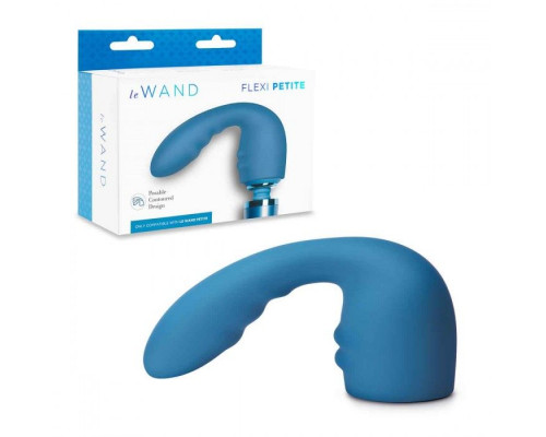 Заказать Синяя насадка Flexi для вибратора Le Wand Petite