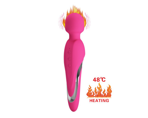 Заказать Розовый вибромассажер Antony Heating с функцией нагрева