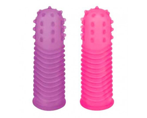 Заказать Набор из 2 насадок на пальцы Lust Finger Sleeves