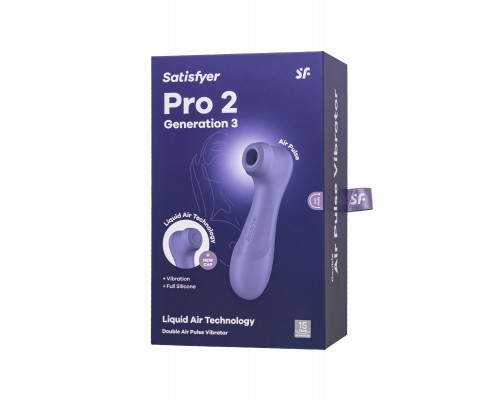 Заказать Сиреневый вакуумный стимулятор клитора Satisfyer Pro 2 Generation 3