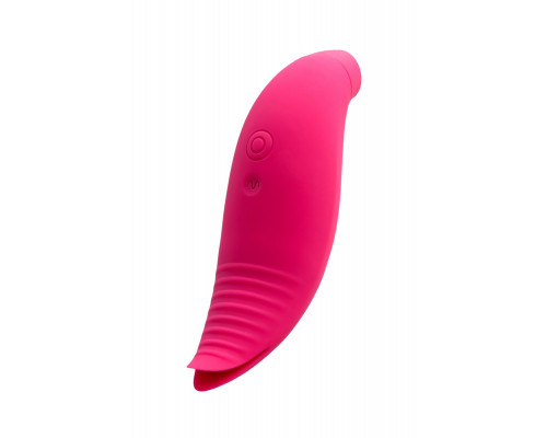 Ярко-розовый многофункциональный стимулятор клитора Blossy