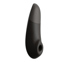 Черный бесконтактный клиторальный стимулятор Womanizer Enhance с вибрацией