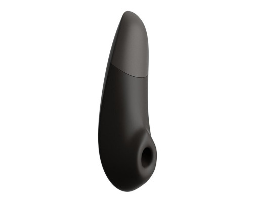 Черный бесконтактный клиторальный стимулятор Womanizer Enhance с вибрацией