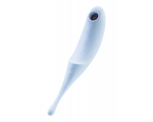 Заказать Голубой вакуум-волновой стимулятор клитора Satisfyer Twirling Pro