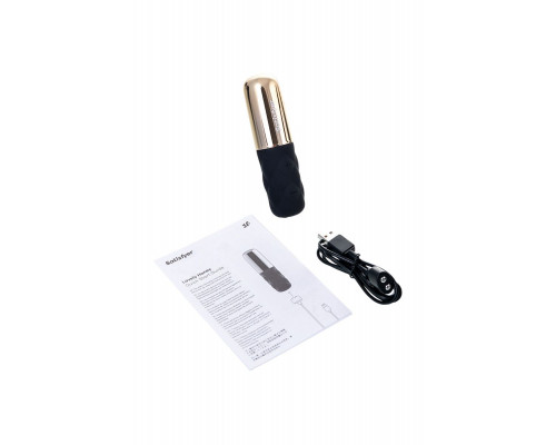 Заказать Чёрно-золотистая вибропуля Satisfyer Lovely Honey