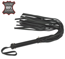 Черная большая многохвостая плеть с шипами - 55 см.