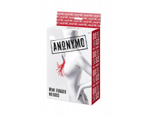Заказать Красно-черный флоггер Anonymo - 28 см.