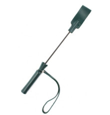 Изумрудный кожаный стек с петлёй на ручке - 37 см.