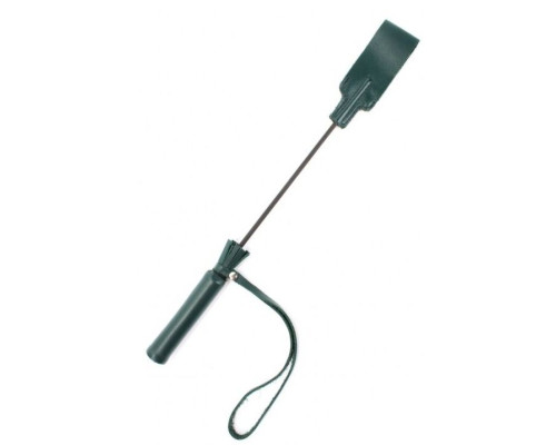 Заказать Изумрудный кожаный стек с петлёй на ручке - 37 см.