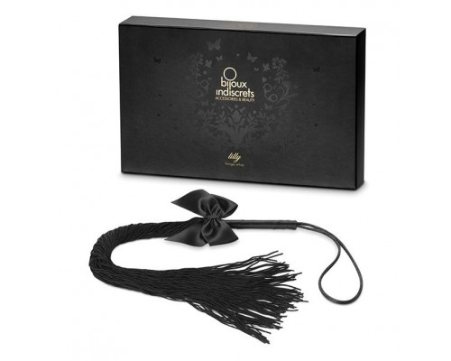 Заказать Чёрная плётка Lilly Whip Bijoux