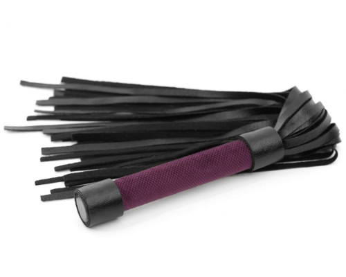 Заказать Фиолетово-черная плеть My rules - 43 см.