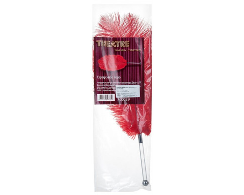 Заказать Красное страусиное пёрышко - 40 см.